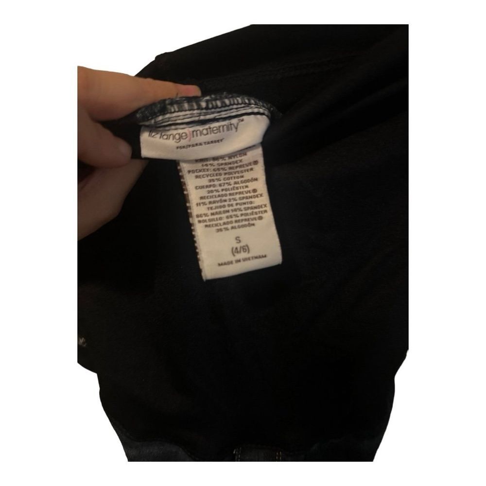 Liz Lange Maternity Denim Shorts Over Belly Panel Stretch Blue‎ Jean Size Small - Picture 4 of 6